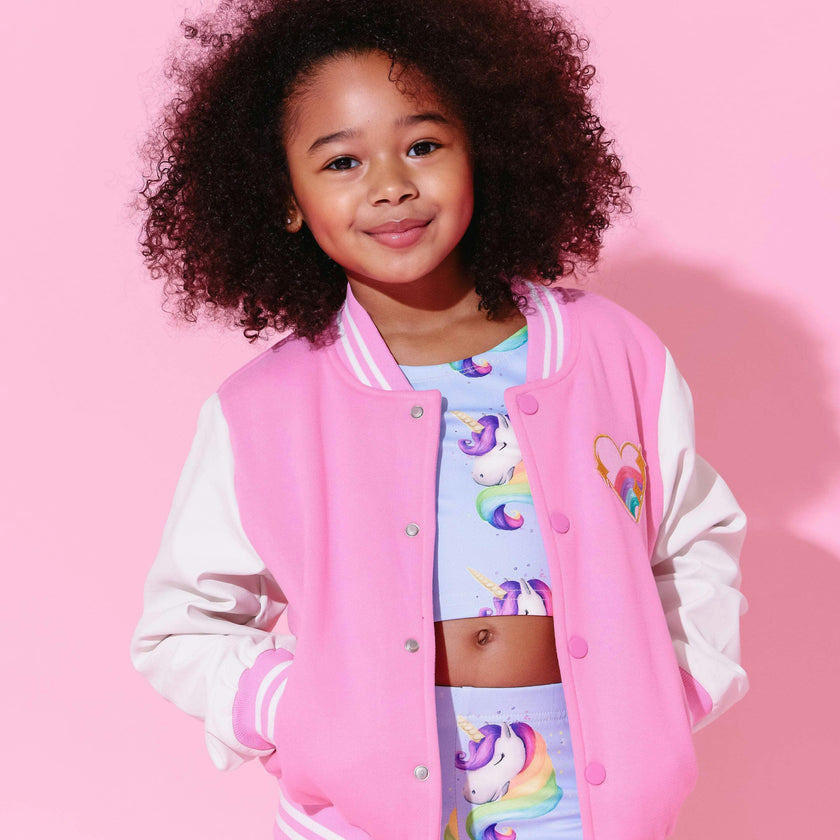 Good Vibes Varsity Bomber Jacket