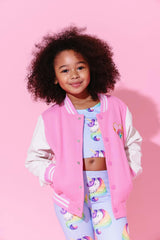 Good Vibes Varsity Bomber Jacket
