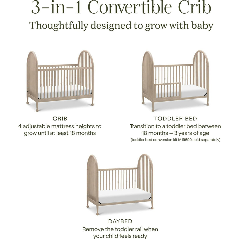Alouette 3-in-1 Convertible Spindle Crib