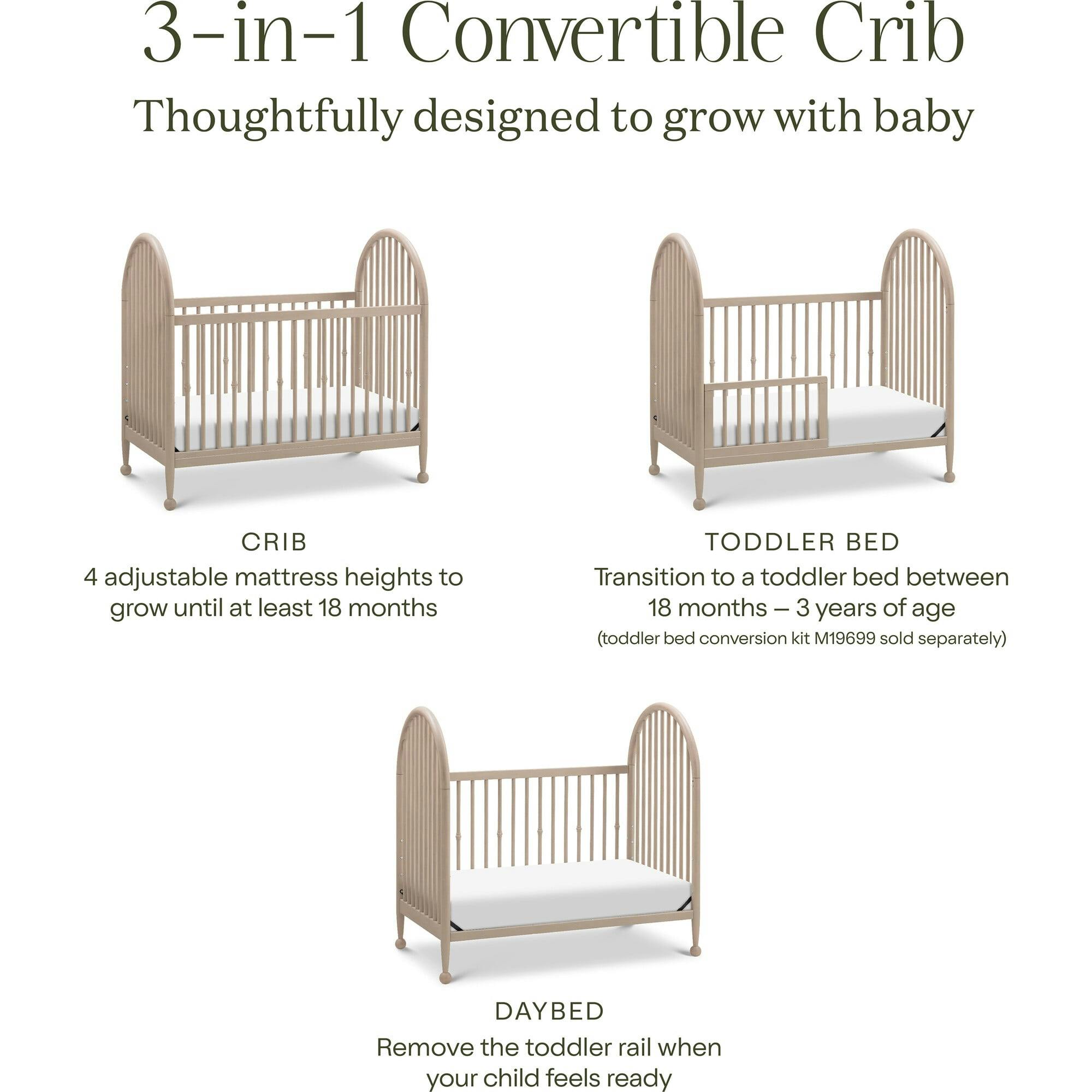 Alouette 3-in-1 Convertible Spindle Crib