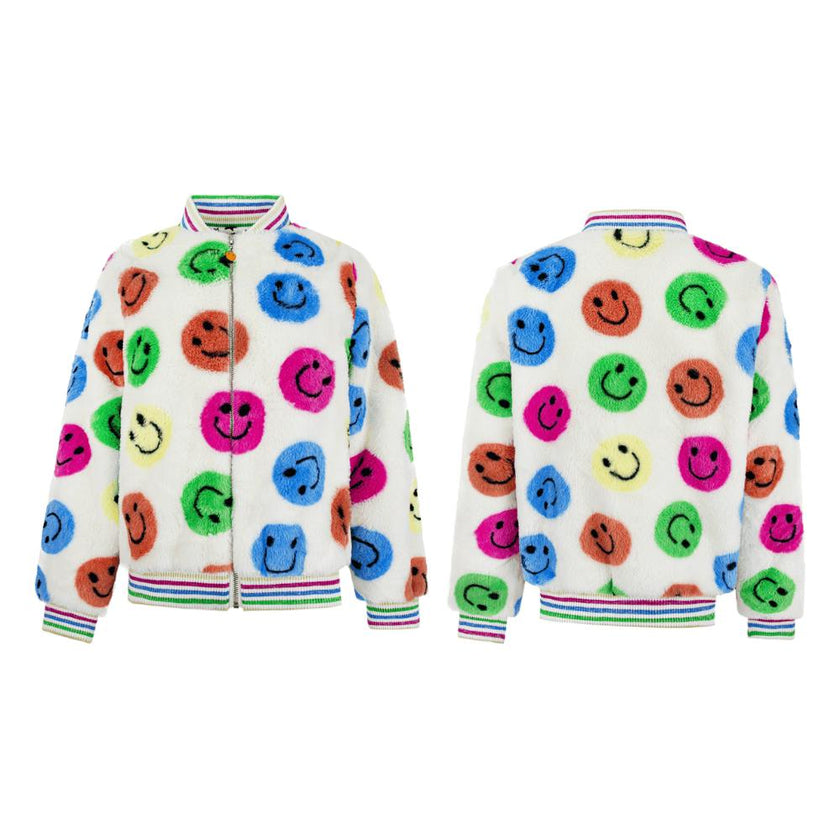 Rainbow Emoji Plush Coat