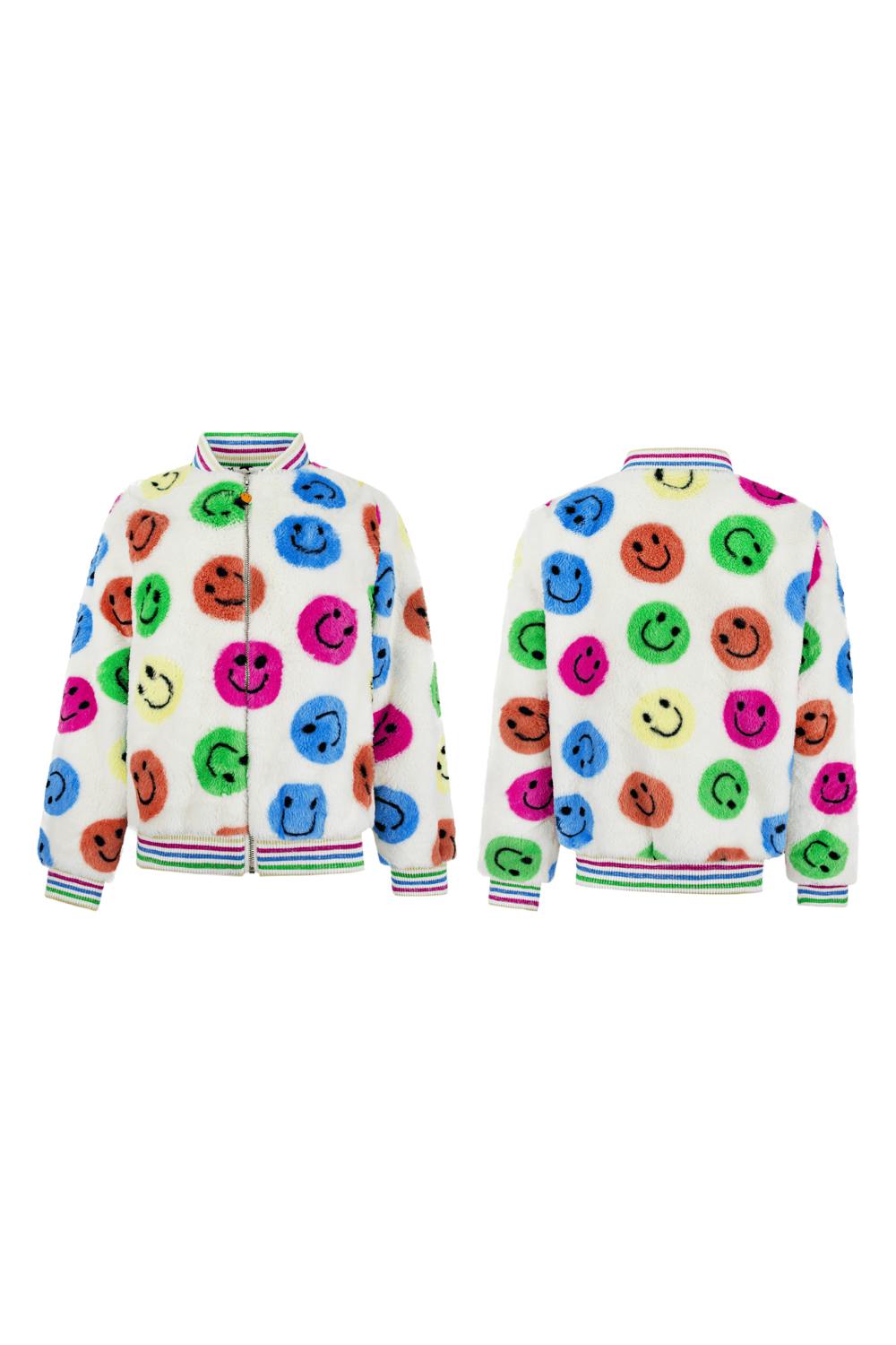 Rainbow Emoji Plush Coat