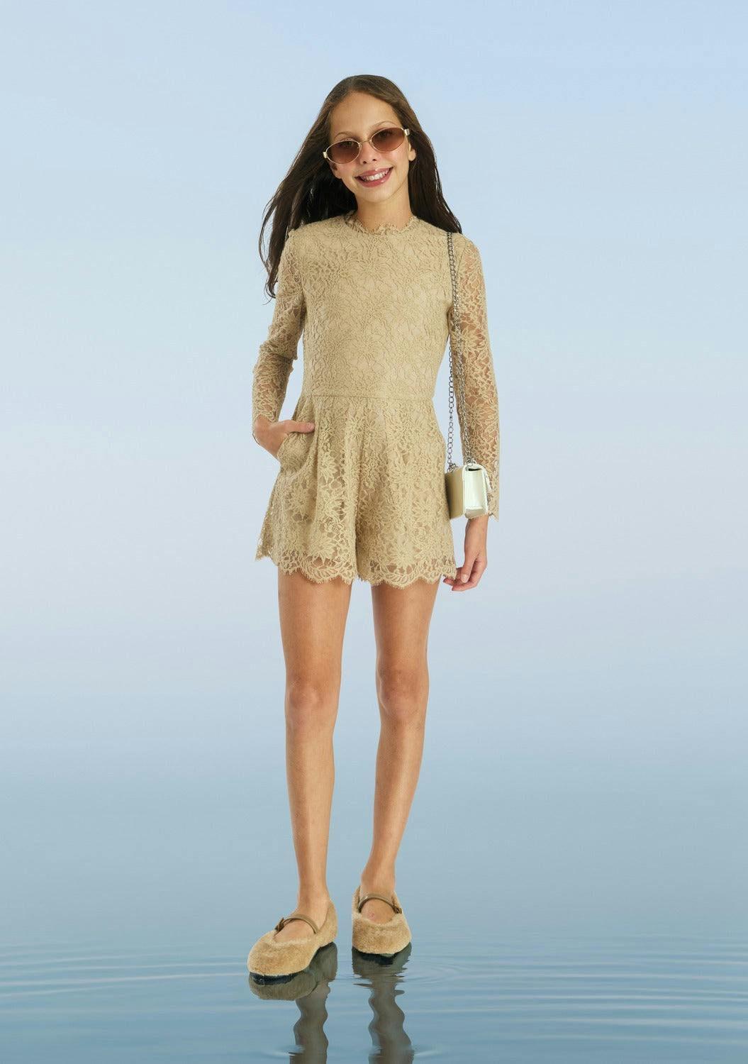 Angelina Lace Romper