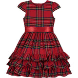 Arabella Frill Plaid Tartan Girls Party Dress