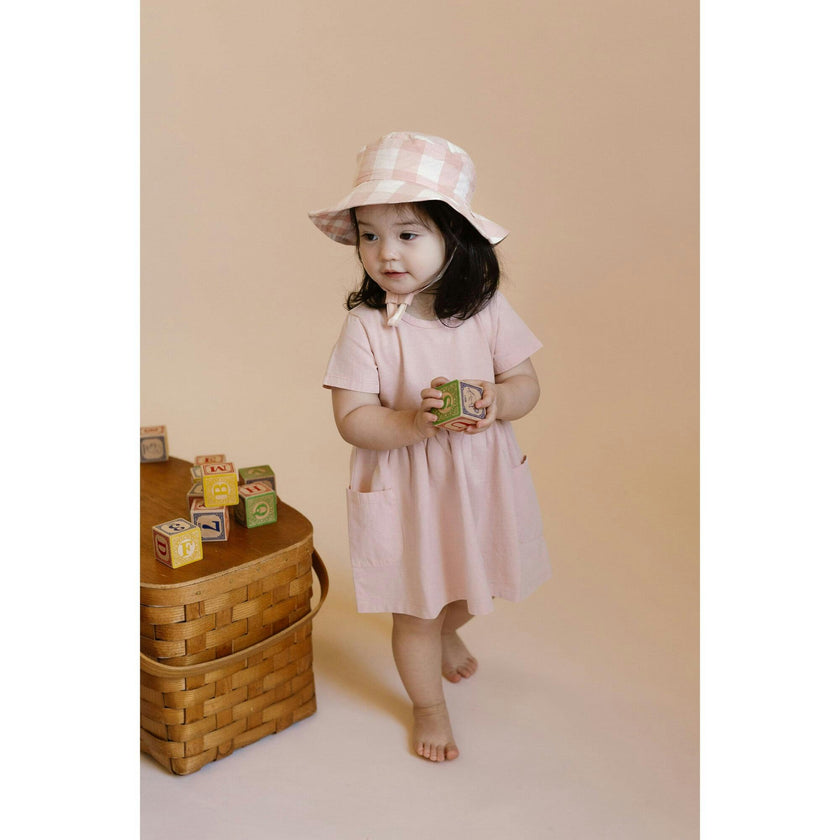 Playground Empire Waist 2-Pocket Dress, Pink