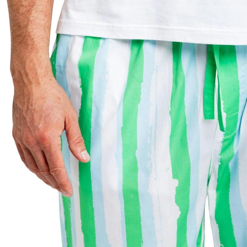 Men's Drawbertson Wild Stripes PJ Pants - Organic Cotton Poplin
