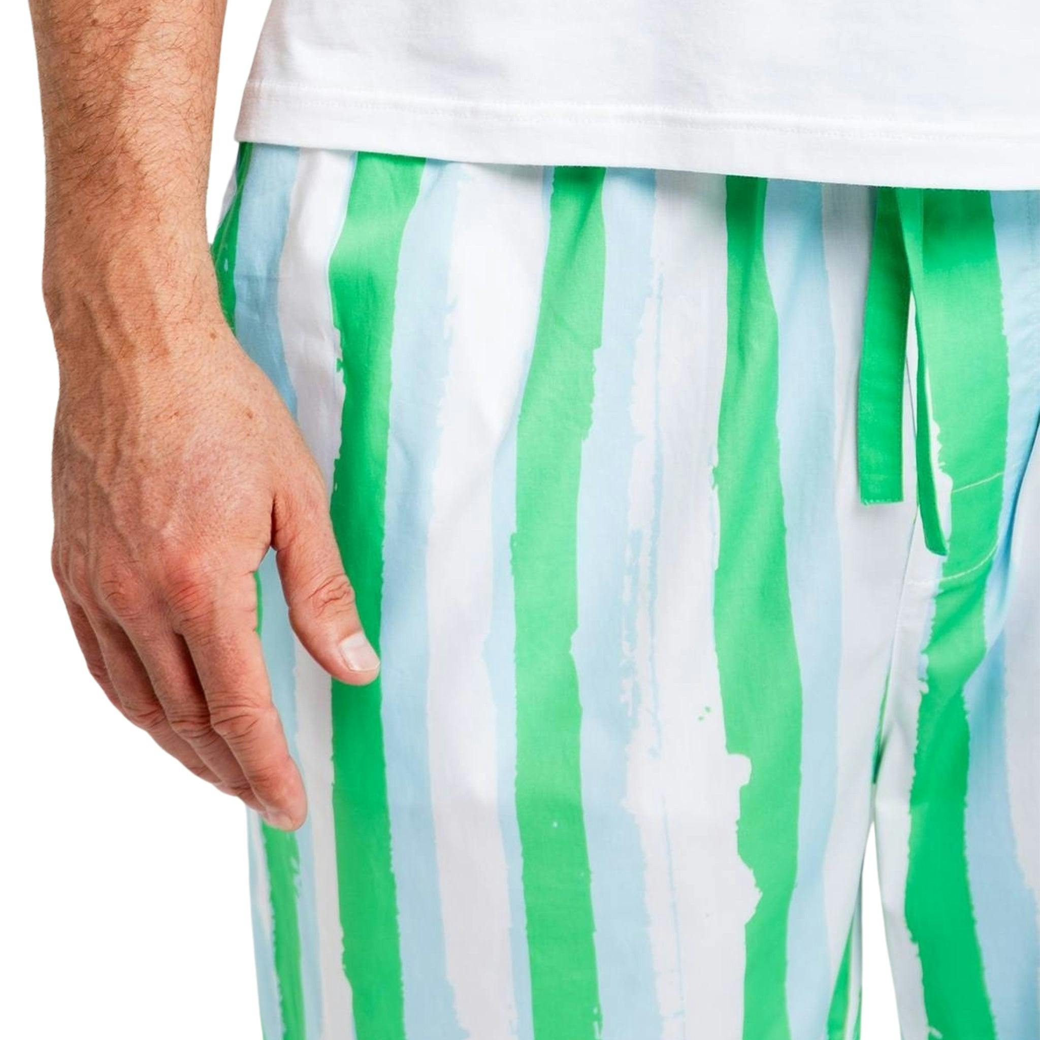 Men's Drawbertson Wild Stripes PJ Pants - Organic Cotton Poplin