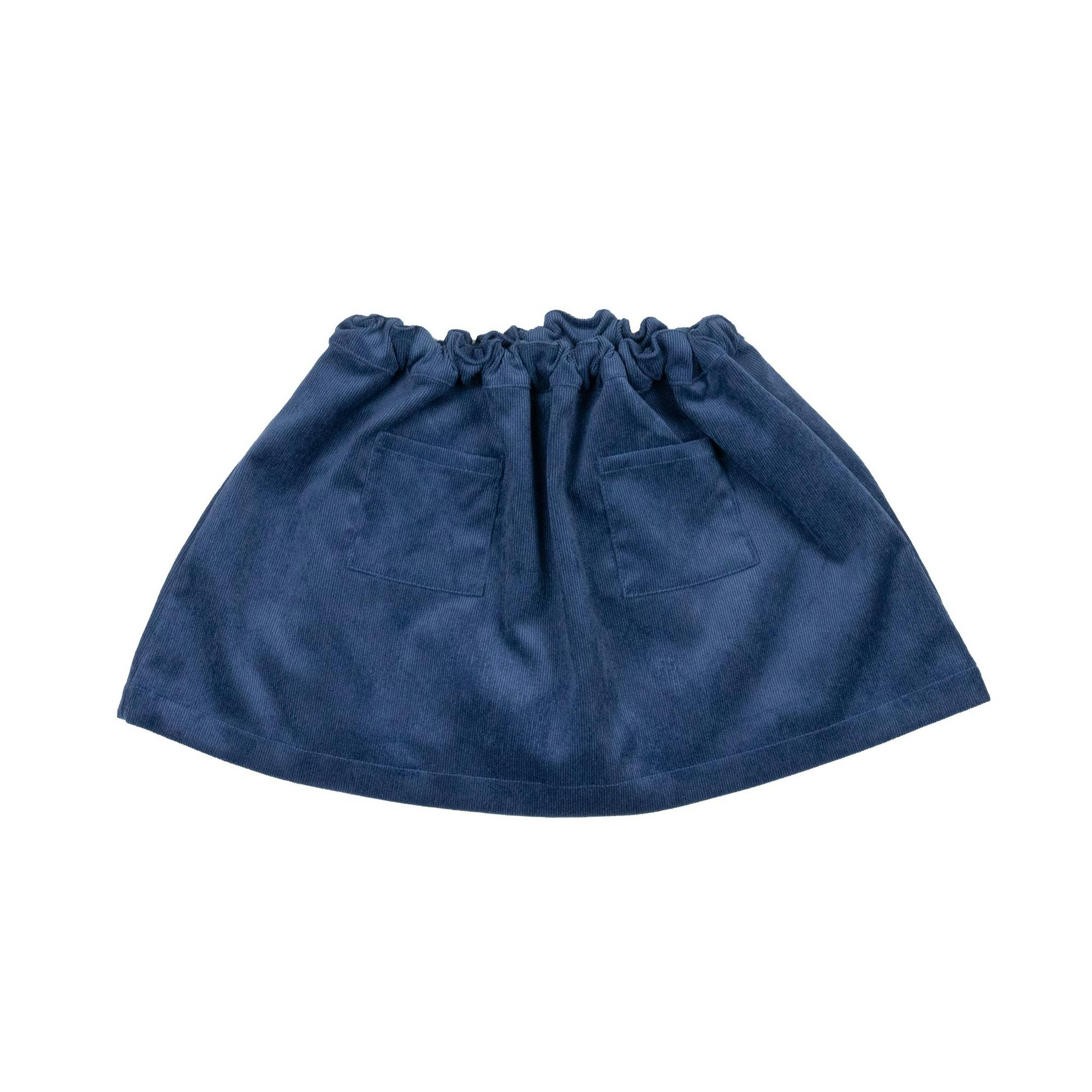 Corduroy Pocket Skort - Blue