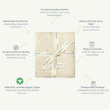 Organic Baby Blanket Pointelle