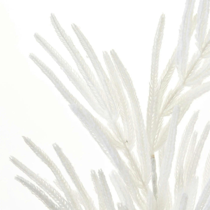 Real Touch Flocked White Norfolk Pine Branch Christmas Spray - 37"