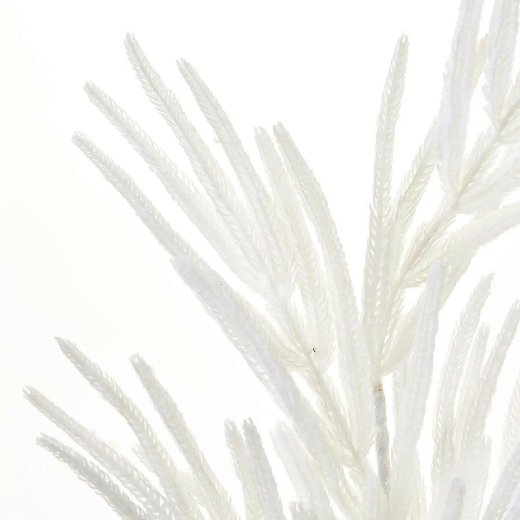 Real Touch Flocked White Norfolk Pine Branch Christmas Spray - 37