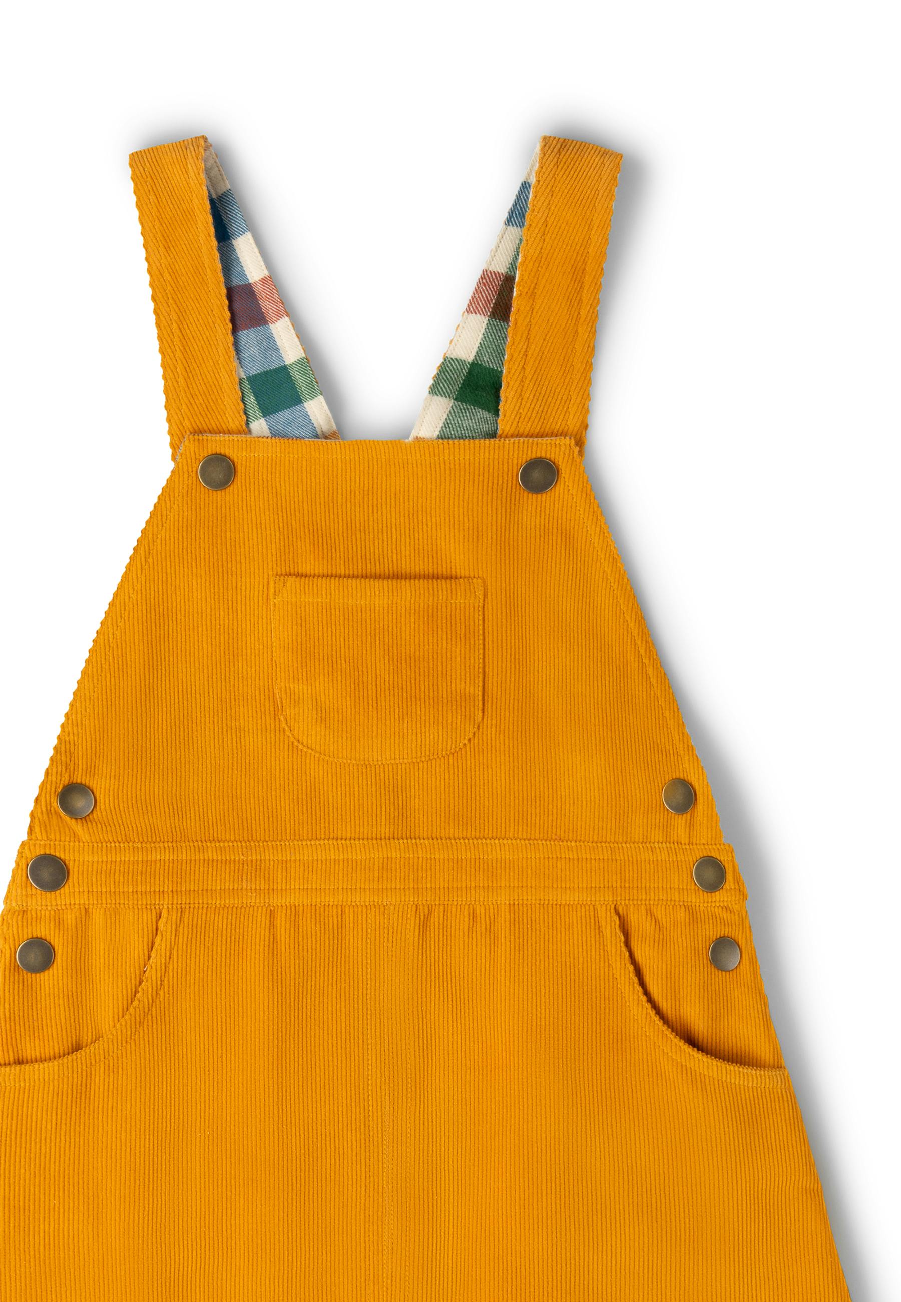 Sunflower Reversible Pinafore Dress, Gold