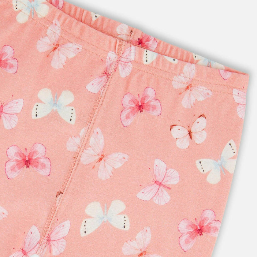 Organic Cotton Short Sleeve Top And Pant Pajama Set