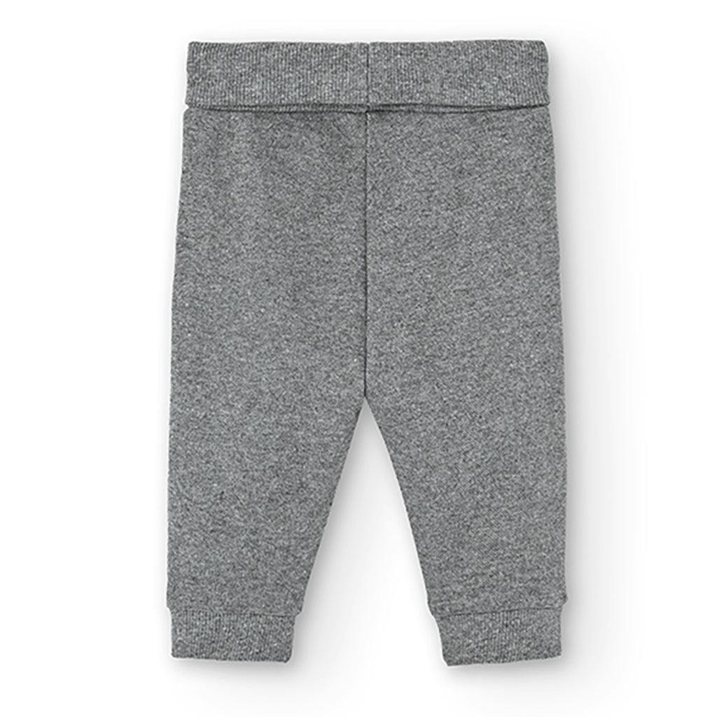 Boboli-grey-Trousers knit for baby boy-125176-8125