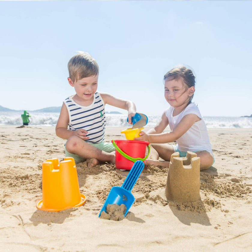 5-In-1 Beach Set W/ Buckets & Shovels