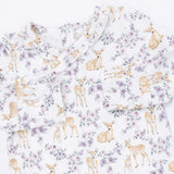 Floral Deer - Kimono Gown and Knot Headband