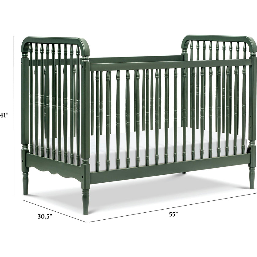 Liberty 3-In-1 Convertible Spindle Crib With Toddler Bed Conversion Kit