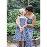 Queen B....India WOMEN'S Smocked Shoulder Tie Maxi Dress