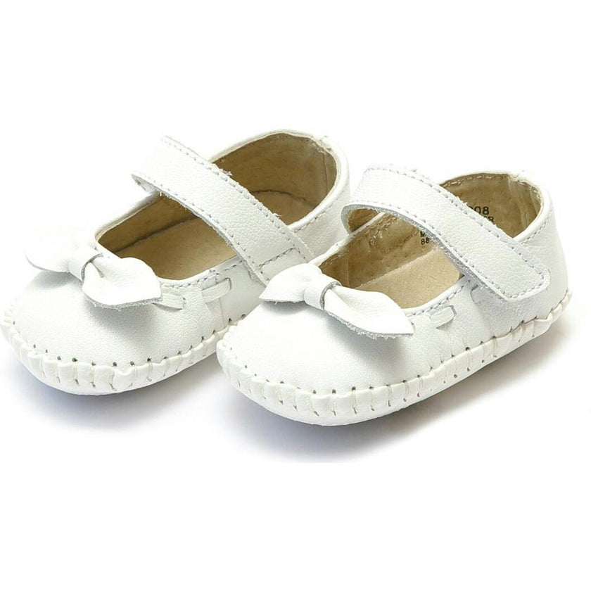 Clara Leather Bow Crib Mary Jane (Infant)