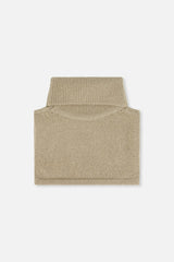 Knit Turtle Neckwarmer Light Taupe