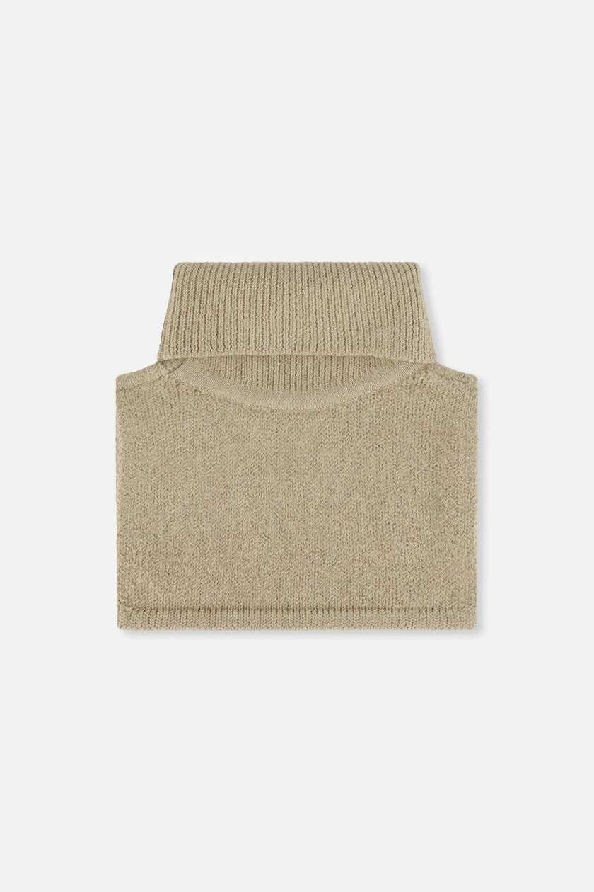 Knit Turtle Neckwarmer Light Taupe