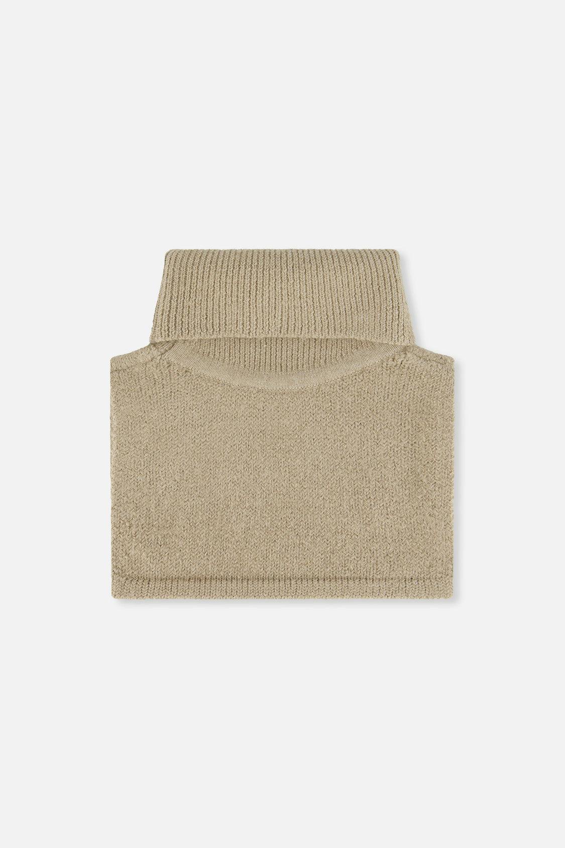 Knit Turtle Neckwarmer Light Taupe