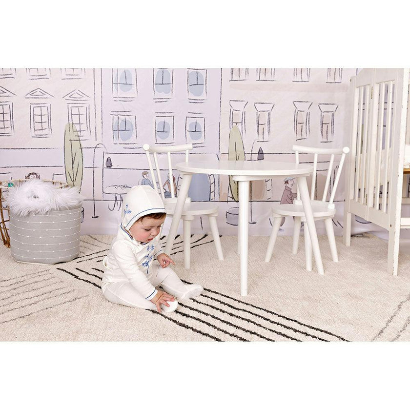 Stem Stitch Footie & Hat Set
