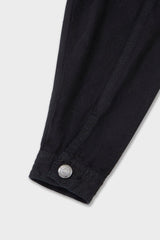 Organic Cotton Trucker Denim Jacket with Inset Sleeves