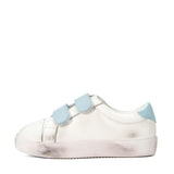 Maeve Old School Double Velcro Strap Leather Sneakers