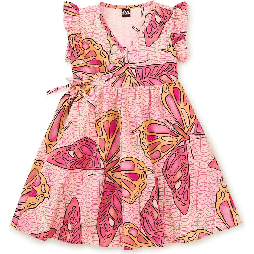 Full Sweep Wrap Dress, Multi