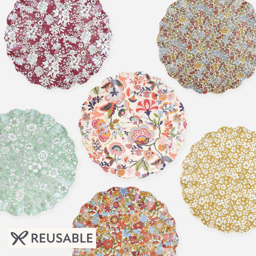 Meri Meri x Liberty Rustic Hues Reusable Small Plates