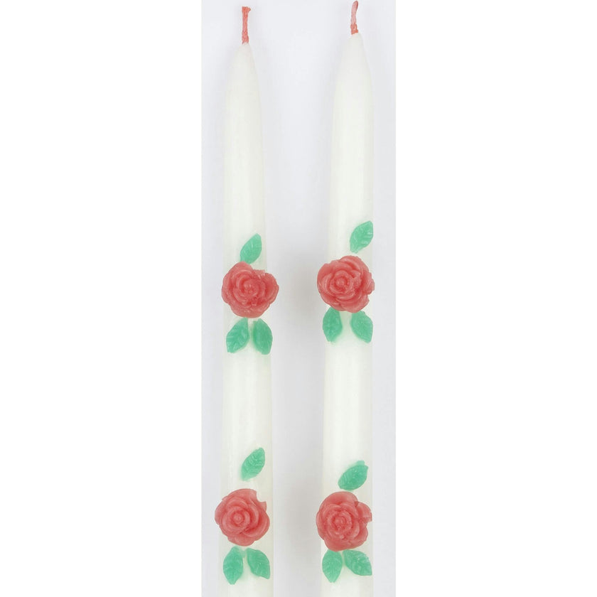 Rose Taper Candles