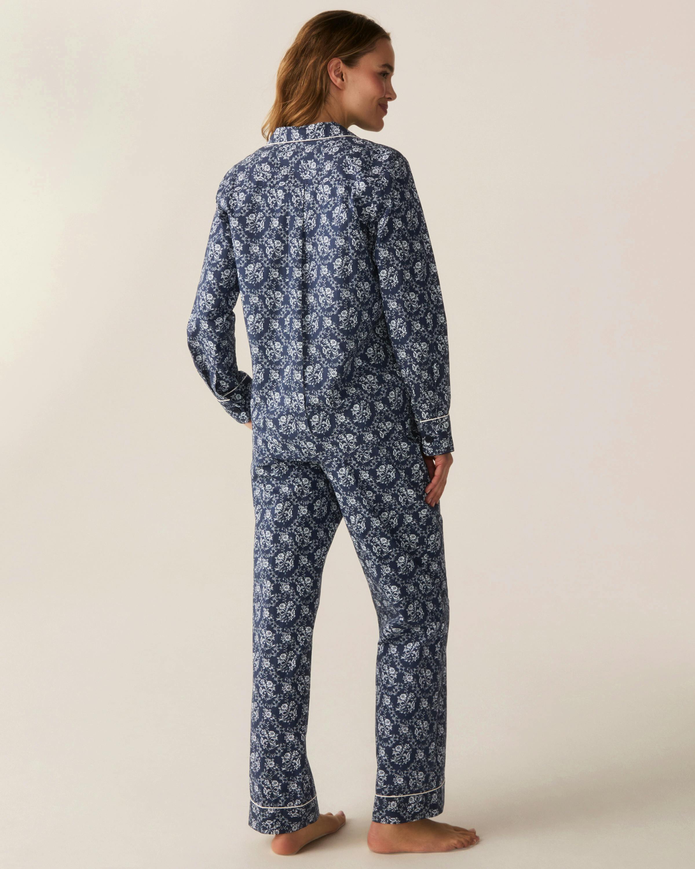 Women's Poplin Pajama Set in Innkeeper Trellis