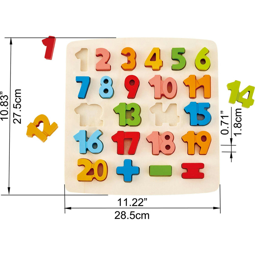 Chunky Number & Counting Wooden Block Puzzle