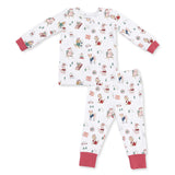 Winter Sports Dogs Pink - Long Sleeve Loungewear Set