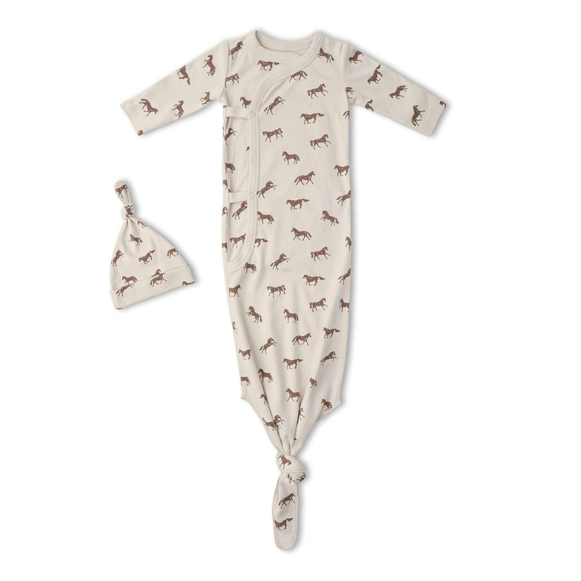 Organic Kimono Knotted Sleep Gown