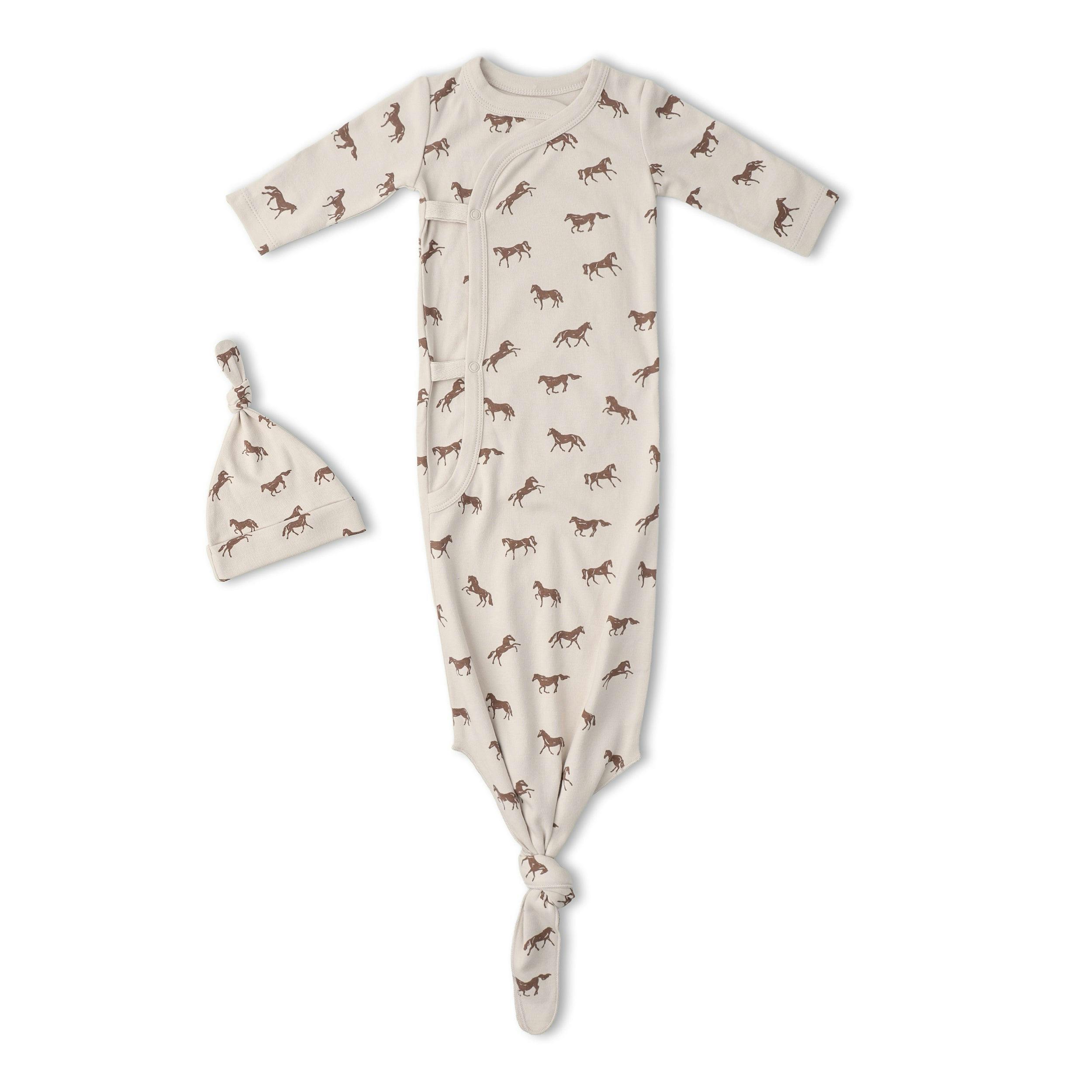Organic Kimono Knotted Sleep Gown