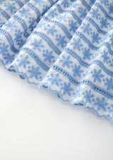 Odessa Frill Embroidered Maxi Skirt
