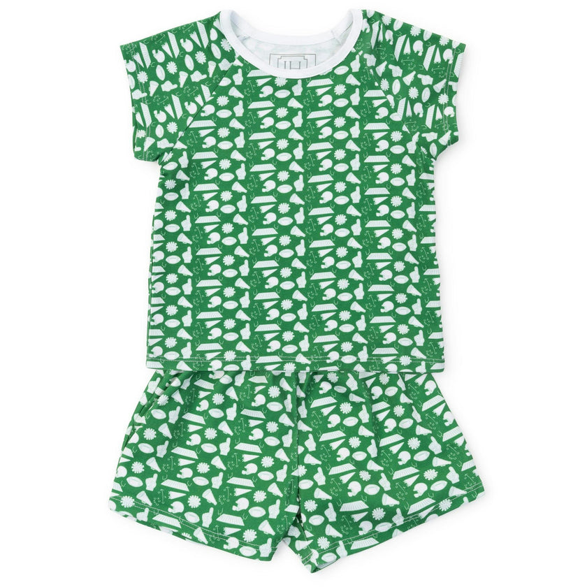 Emery Girls' Short Set - Pep Rally Green