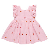 Girls Elsie Dress - Butterfly Embroidery