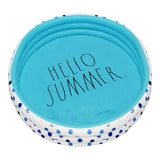Mini Pool with Aqua Polka Dots