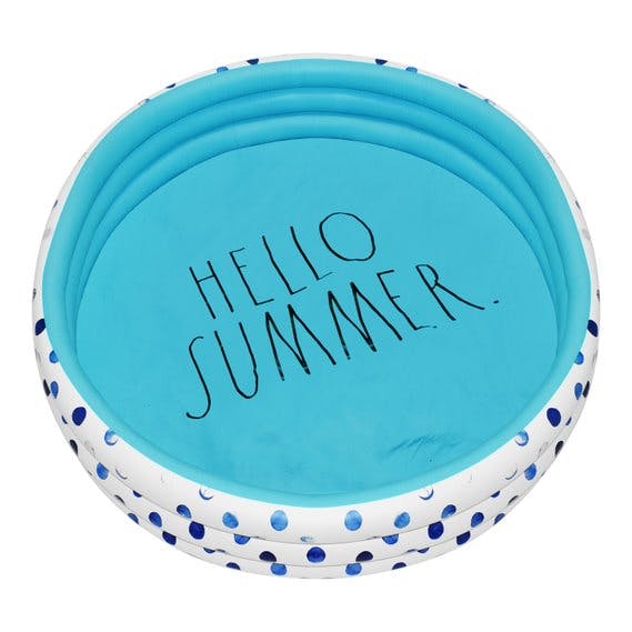 Mini Pool with Aqua Polka Dots