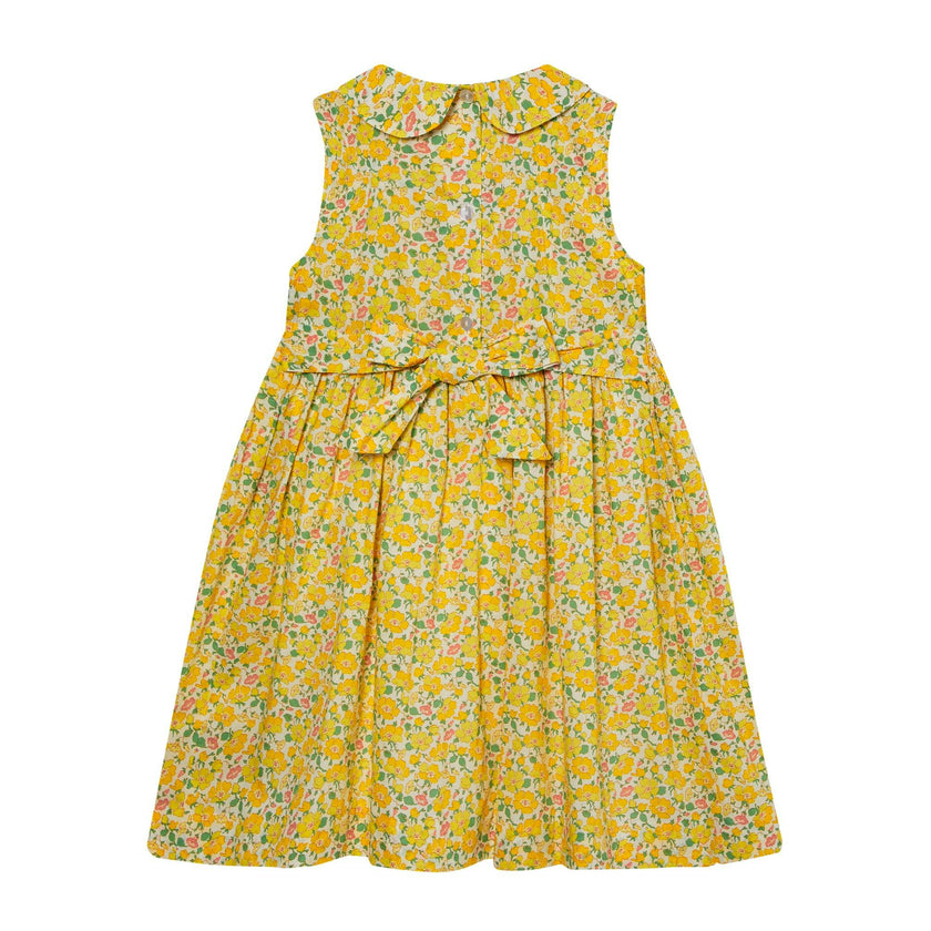 Made With Liberty Fabric Smocked Girls Dress Marina