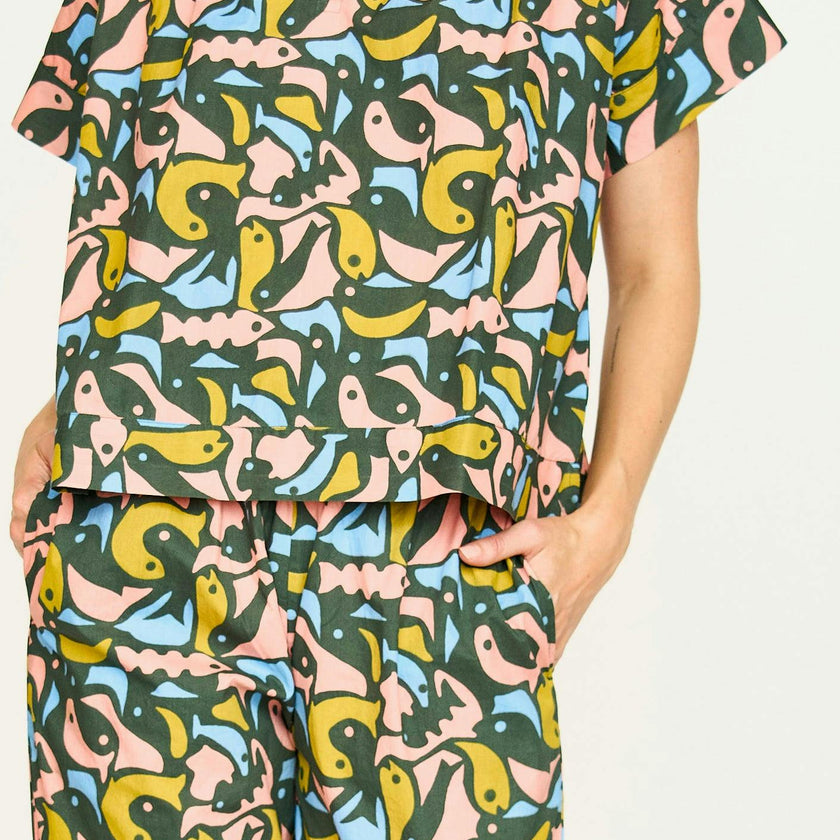 Pajama Pant Set in Guppy