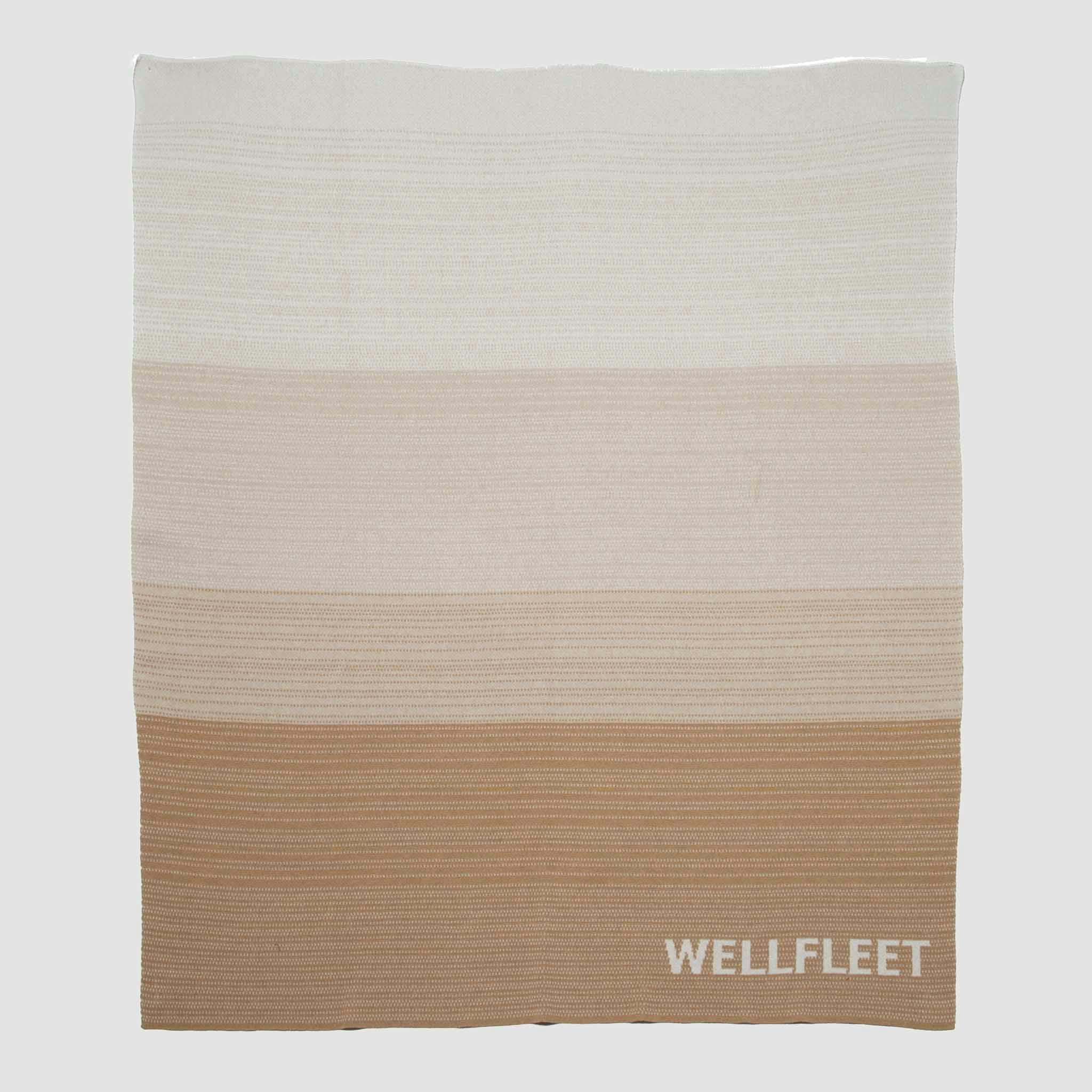 Custom Personalized Stripes Sustainable Knit Throw Blanket - Digital Ombre