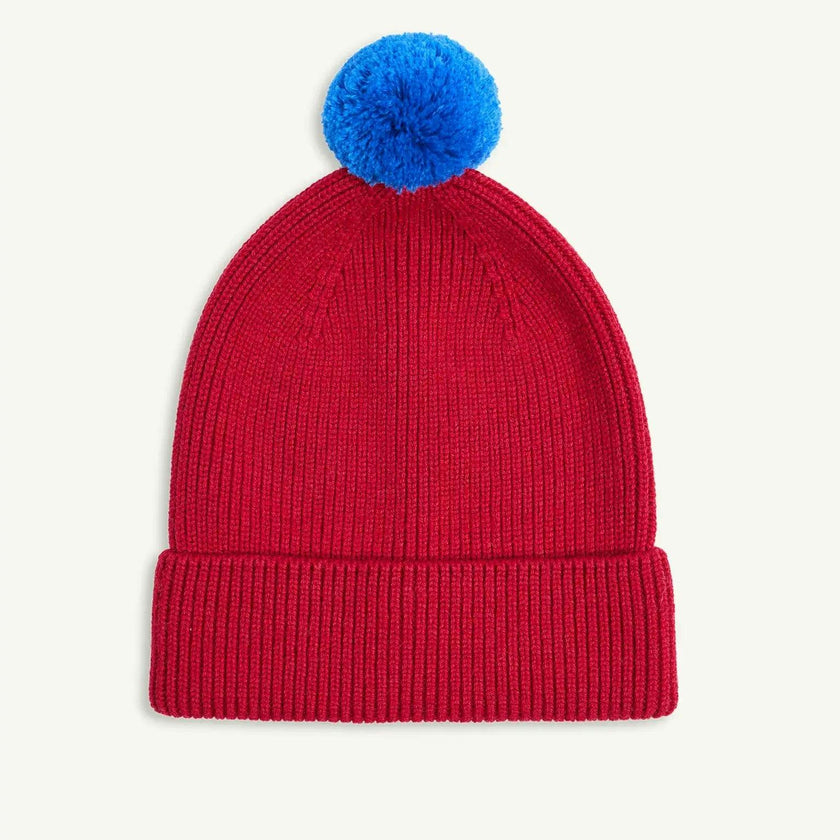 children's merino beanie - cherry pop