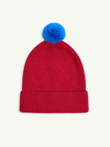 children's merino beanie - cherry pop