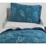 Cotton Muslin Toddler Bedding 3 Piece Set - Blast Off
