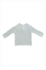 Cashmere Yoke Pullover Sweater Dove Gray