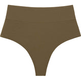 Added Coverage High Rise Bikini Bottom